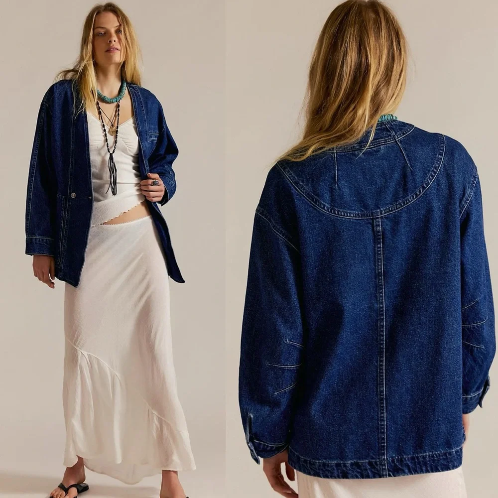 NWT Free People Mathis Denim Jacket - Picture 2 of 7